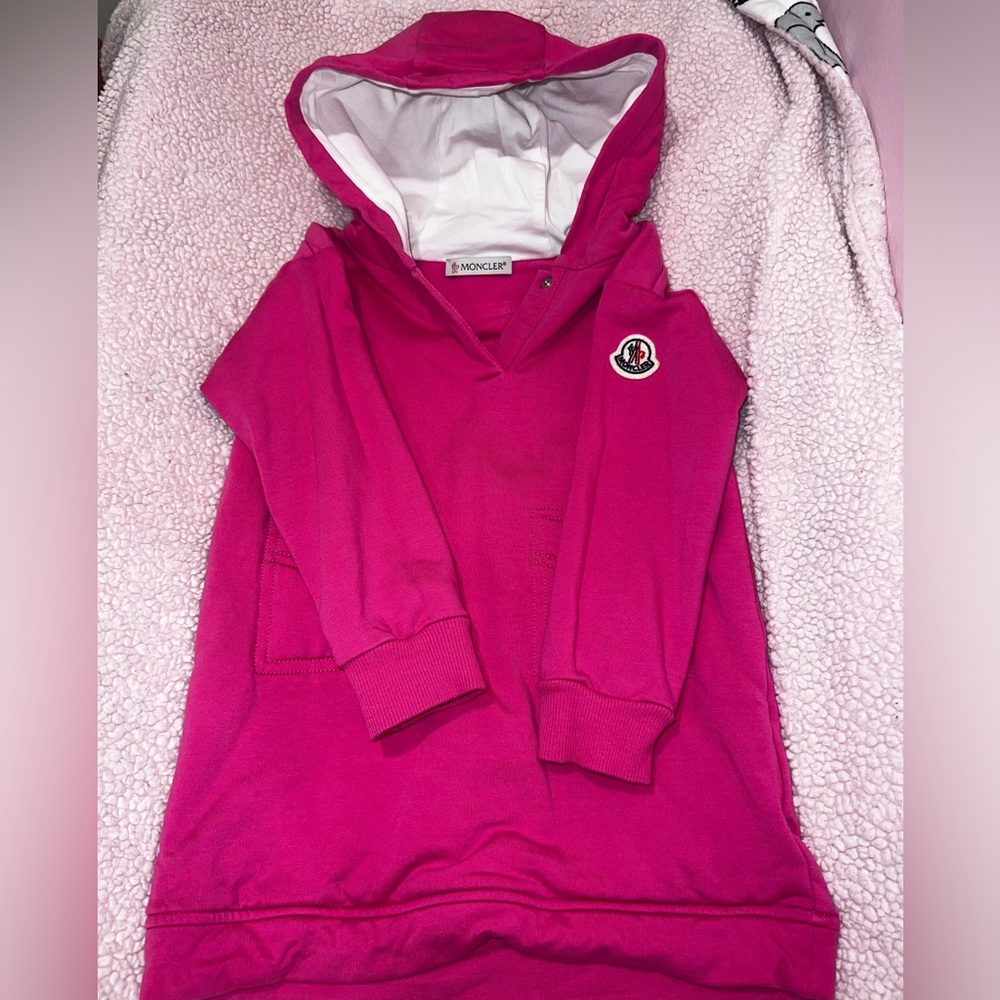 Moncler Hooded Sweater Dress